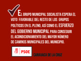 El Grupo Municipal Socialista pide más presupuesto y mejoras en los criterios para elegir los caminos municipales objeto de acondicionamiento