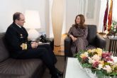 El nuevo Almirante Jefe del Arsenal Militar y la alcaldesa repasan proyectos de futuro para la ciudad