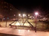 El Ayuntamiento de Lorca realiza una actuación para mejorar la iluminación del Parque de La Verdad de San Cristóbal deteriorada por actos vandálicos