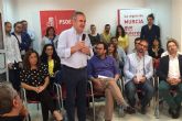 Hernando (PSOE) reivindica en Lorca la llegada de ayudas a los afectados por las riadas de 2012
