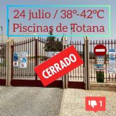24 de julio, 38°- 42°C y las piscinas públicas de Totana permanecen cerradas
