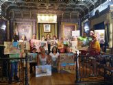 El taller de pintura de Daniel Parra reúne en Mazarrón a una quincena de participantes de Murcia y Alicante