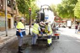 El Ayuntamiento intensifica la limpieza de imbornales de la red de drenaje para minimizar el impacto de ´La gota fría´