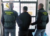 La Guardia Civil detiene al presunto autor de un robo con violencia e intimidación en Mazarrón