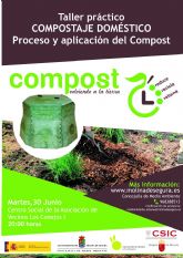 El proyecto de compostaje doméstico de Molina de Segura llega a su fase final con el desarrollo del taller práctico Compostaje doméstico, proceso y aplicación del compost