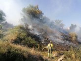 Incendio forestal en Alhama de Murcia