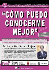 La Fundación de Estudios Médicos de Molina de Segura organiza la conferencia Cómo puedo conocerme mejor