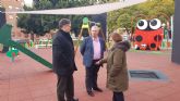 El PSOE aplaude el esfuerzo del pedáneo de Espinardo que estrena un jardín moderno y accesible a la altura de los del centro de Murcia