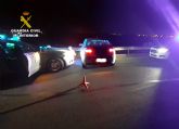 La Guardia Civil detiene a un conductor por circular en sentido contrario y duplicando la tasa máxima de alcoholemia