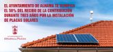 El Ayuntamiento de Alhama bonifica el 50% de la Contribución a las viviendas y negocios que instalen placas solares