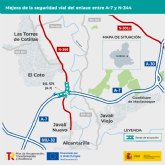 Mitma licita por 6 millones de euros las obras de mejora de laseguridad vial del enlace entre la A-7 y la N-344 en Murcia