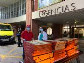 Telepizza realiza cerca de 200 donaciones a hospitales y fuerzas de seguridad de Murcia