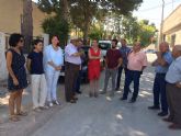 La Alcaldesa de Molina de Segura visita el desarrollo de las obras que se ejecutan con cargo a los Presupuestos Participativos 2016