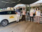 El colectivo de taxistas de Lorca ayudará a difundir entre sus usuarios la campaña 'Lorca te cuida' que persigue frenar la cadena de contagios por Covid19