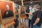 El Taller Municipal de Restauración recupera un retrato del alcalde Spottorno pintado por Usell de Guimbarda
