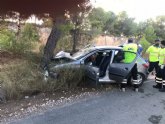 Heridos de un accidente de tráfico en Alhama de Murcia