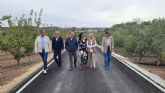 La Comunidad concluye las obras de mejora de la accesibilidad y seguridad del camino rural de la Fuente de Juan González en Cehegín