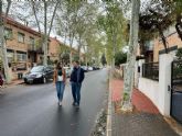 La renovación de más de 4.000 metros cuadrados de asfalto mejora la seguridad vial en Los Garres y La Alberca