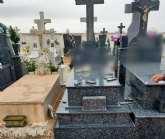 Denuncian actos vandálicos en el Cementerio Municipal de Totana