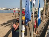 Las banderas azules ya ondean en las playas de Águilas