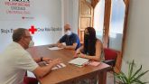 El Alcalde, junto al concejal de Bienestar Social, visitan la sede de Cruz Roja Española Asamblea Comarcal Molina-Vega Media