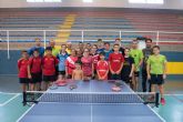 22 jugadores participan en la II concentración de tenis de mesa de Mazarrón
