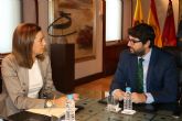 López Miras se reúne con la alcaldesa de Archena, Patricia Fernández