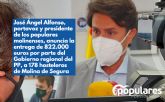 José Ángel Alfonso, portavoz y presidente de los populares molinenses, anuncia la entrega de 822.000 euros por parte del Gobierno regional del PP, a 178 hosteleros de Molina de Segura