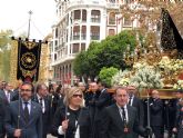 El consejero de presidencia y Fomento participa en el traslado de la imagen del Cristo de Santa Clara la Real, de Salzillo, en Murcia