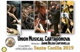 La Unión Musical Cartagonova ofrece su tradicional concierto en honor a Santa Cecilia