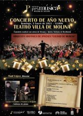 La Orquesta Sinfónica de Jóvenes Ciudad de Murcia ofrece el Concierto de Año Nuevo en el Teatro Villa de Molina el domingo 3 de enero, con obras de Strauss y Beethoven