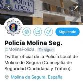 El Ayuntamiento de Molina de Segura crea un perfil de la Policía Local en la red social Twitter