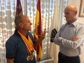 Recepción oficial al velocista Ángel Salinas por su gran actuación en el Nacional de veteranos