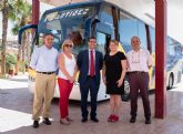 El Gobierno regional garantiza el servicio de autobús que conecta Puerto de Mazarrón con Mazarrón, Mula, Alhama y Totana
