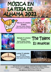 Ampliación del aforo para los espectáculos y conciertos de la Feria de Alhama 2021