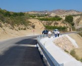 Finalizan las obras de mejora en la carretera que comunica Cabezo de la Plata con Sucina, en el municipio de Murcia