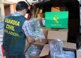 La Guardia Civil intercepta un camión con cerca de 200 kilos de marihuana