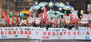 Ms de 20.000 personas, segn los sindicatos, se manifiestan contra el tijeretazo del Gobierno Regional