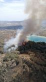 Incendio forestal declarado en el Monte Miravete, Murcia