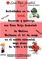 Cruz Roja Juventud de Molina de Segura programa actividades de calle el sábado 31 de mayo
