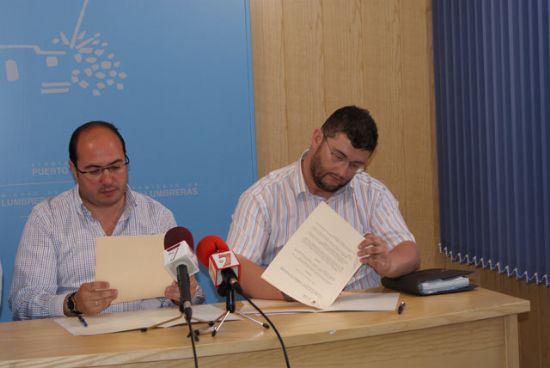 El presidente de la Agrupación Astronómica de la Región y el alcalde de Puerto Lumbreras firman un convenio para la gestión del Observatorio Astronómico - 1, Foto 1