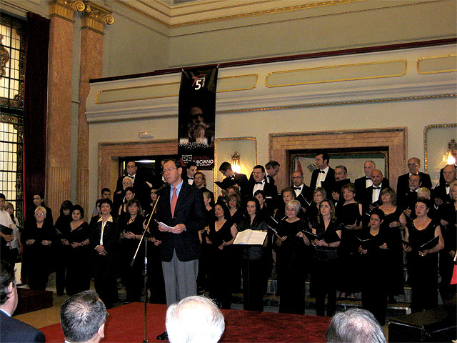 El Orfeón Murciano Fernández Caballero nombra al Alcalde Presidente de Honor en el 75º aniversario de su fundación - 1, Foto 1