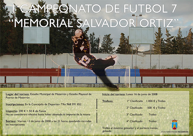 El Campeonato de Ftbol 7 Salvador Ortiz arranca hoy con 19 equipos inscritos, Foto 1