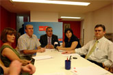 Los socialistas de Caravaca se reúnen con el Delegado del Gobierno.