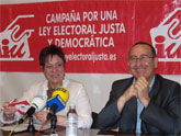 IU de la Regin de Murcia presenta una campaña para reformar la ley electoral