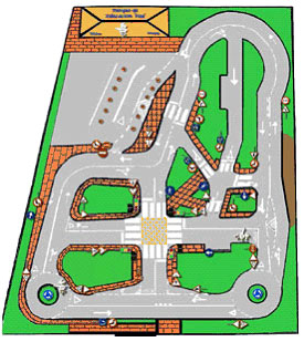 Visita del  jefe del área de educación de la DGT al Parque de Educación Vial de Totana - 1, Foto 1