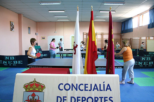 Closing the course of table tennis aimed at women over 30 years of municipality, Foto 2