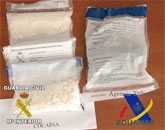 Dos personas detenidas tras recibir de Panamá 600 gr cocaína oculta en un maletín