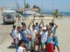 Los participantes en el EVAFO realizaron actividades en la playa de Calarreona