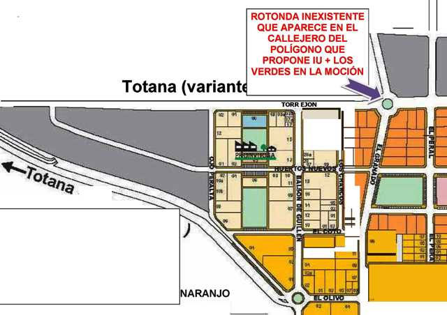 Izquierda Unida proposes the construction of a roundabout at the intersection of Industrial Park, with Torrejn Road and the road leading to the Iron Cea, Foto 2